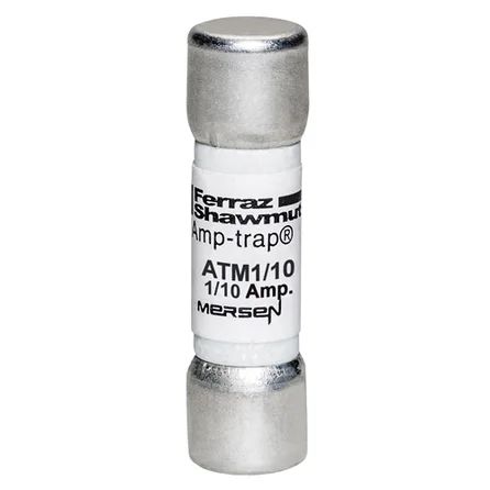 Mersen ATM1/10 | Fuse ATM - Midget - Fast-Acting 600VAC 600VDC 0.1A Ferrule Amp-Trap