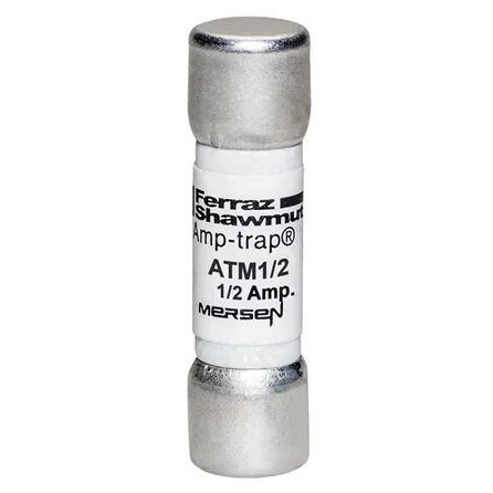 Mersen ATM1/2 | Fuse ATM - Midget - Fast-Acting 600VAC 600VDC 0.5A Ferrule Amp-Trap