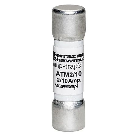 Mersen ATM2/10 | Fuse ATM - Midget - Fast-Acting 600VAC 600VDC 0.2A Ferrule Amp-Trap