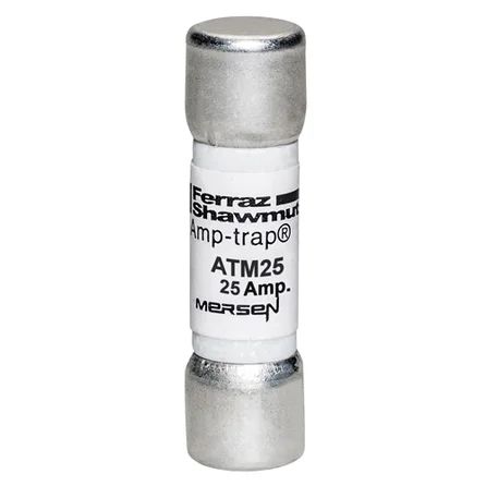 Mersen ATM25 | Fuse ATM - Midget - Fast-Acting 600VAC 600VDC 25A Ferrule Amp-Trap