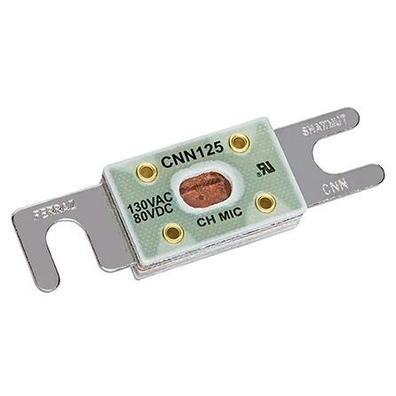 Mersen CNN125 | Forklift Truck UL CNN Fuses 130VAC 80VDC 125A Fast-Acting Blade Visual Indicator