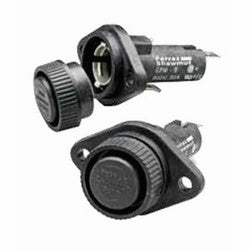 Mersen GPM-B | Fuse Block 600VAC 600VDC 30A 1/4in Quick Connect / Solder 1/4 Turn Bayonet Knob Panel Mount