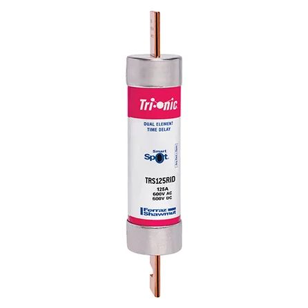 Mersen TRS125RID | Fuse TRS-R - Class RK5 - Time-Delay 600VAC 600VDC 125A Blade SmartSpot Tri-Onic