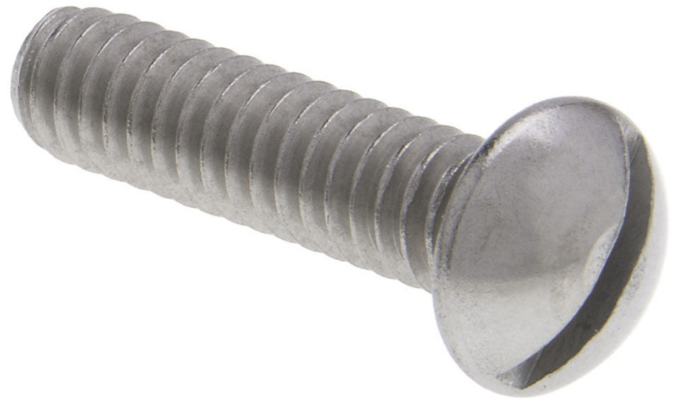 Metallics Inc JSRM135 | Machine Screw, Imperial, Round Head, Coarse Thread, Right Hand Thread, Slotted Drive