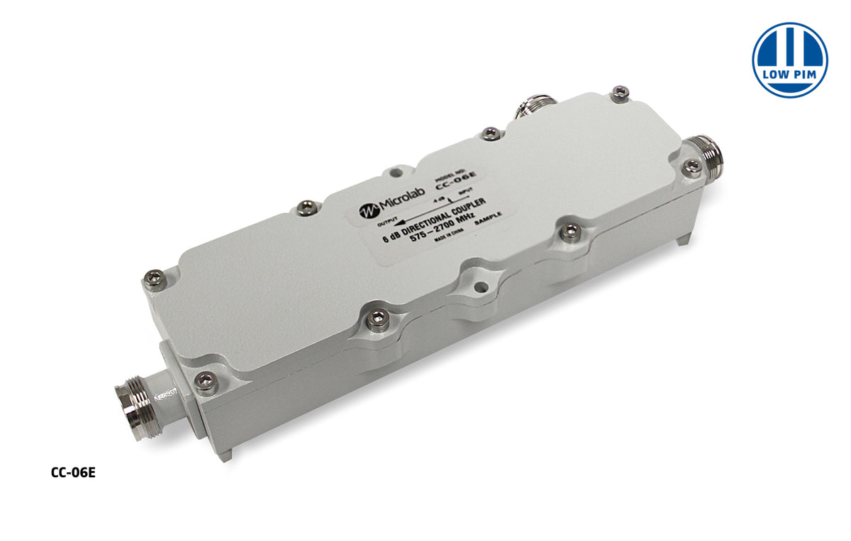 Microlab/FXR CC-06E | Directional Coupler, 6 dB, 575–2700 MHz, 300 W, 4.3-10 Connector