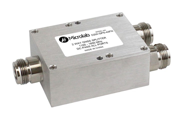 Microlab/FXR D2W-GPS-43FN | 2-Way GPS/GNSS Splitter - NF