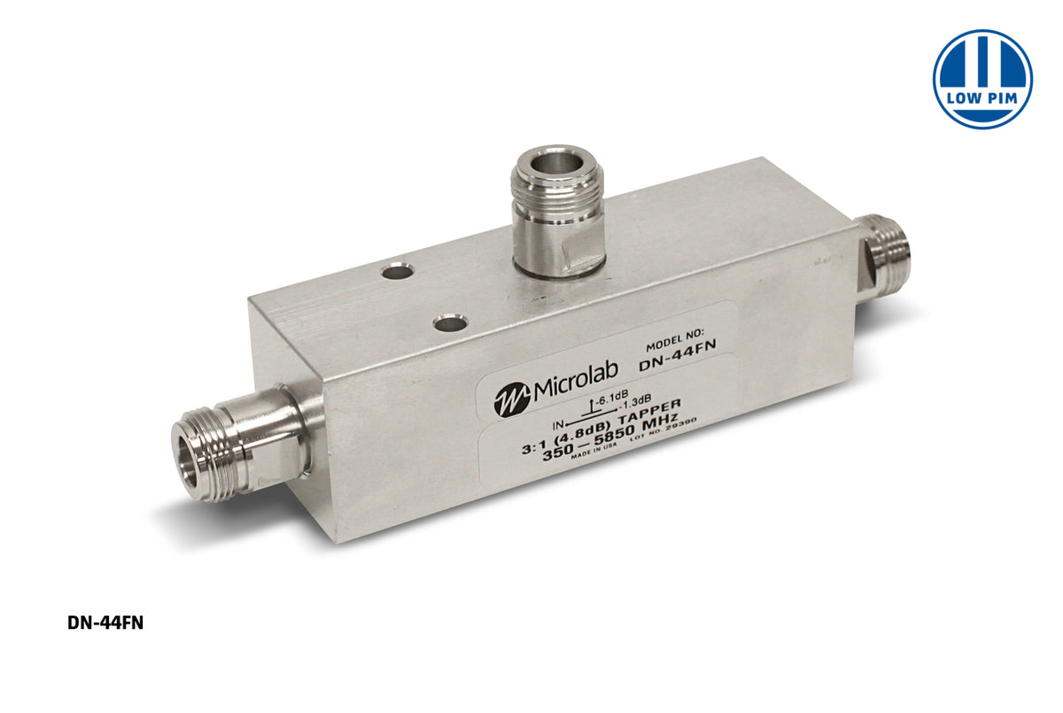 Microlab/FXR DN-44FN | 4.8dB 31 Tapper 350-5930MHz 500W -161dBc N-type IP67
