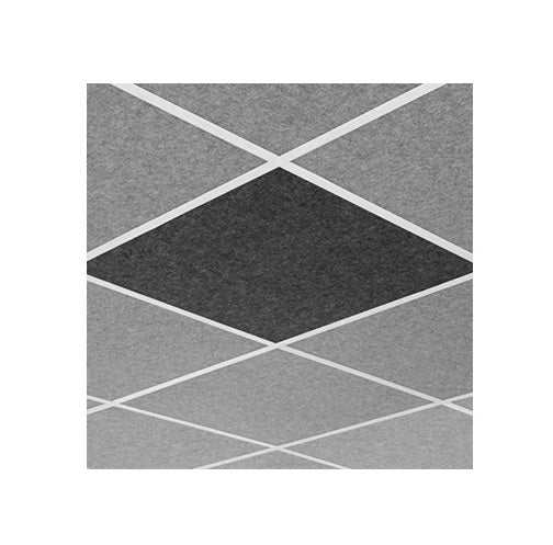 Middle Atlantic AUNV220DG2CHG | Nivo Acoustic Ceiling Tile with Flush Profile in Charcoal Gray, Flush, 9/16" Layin