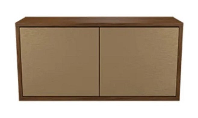 Middle Atlantic C3C2D2M5HB9ZP001 | 2 Bay 49" W x 32" H x 10" D Credenza with Bronze Wave Aluminum Doors