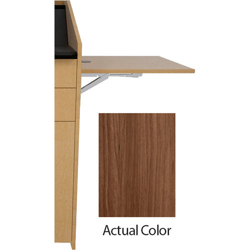 Middle Atlantic L5-FS-TSA | L5 Flip-Up Shelf for L5 Lecterns (Thermolaminate, Sienna)
