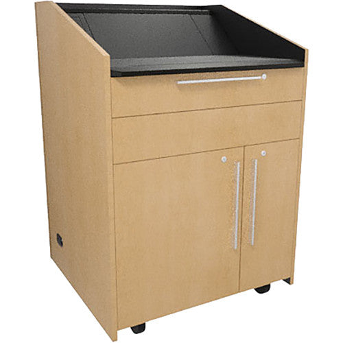 Middle Atlantic L5KBB2SFTNMZP001 | Preconfigured Lectern, 33" W x 31" D x 39" H Native Maple