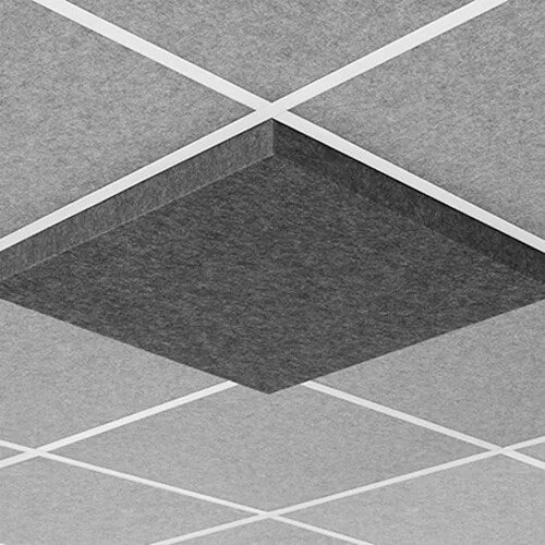 Middle Atlantic Products AUNV222DG1MNB | Nivo Acoustic Ceiling Tile with 2" Drop and 15/16" Layin (2x2', Midnight Blue)