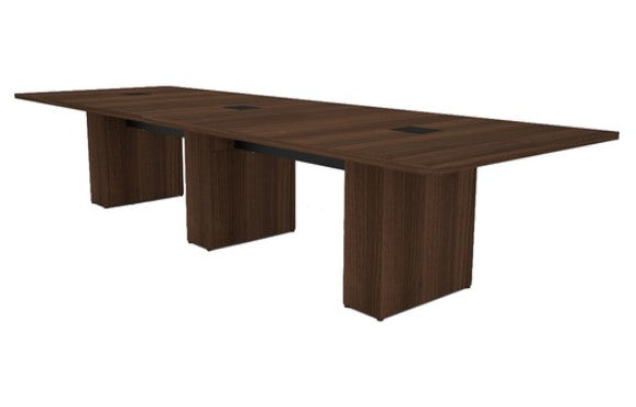 Middle Atlantic T5SFC1RSV07ZP001 | T5 Conference Table Sota Style 12' Sepia Walnut Veneer with Self Edge