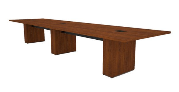 Middle Atlantic T5SHC1RSHB3ZP001 | Conference Table, Sota Style 16', Glamour Cherry HPL with Self Edge