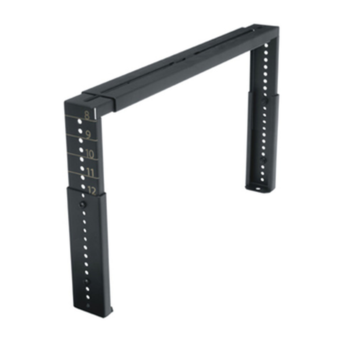 Middle Atlantic CLHELS57 | Cable Ladder Elevation Kit, 5 -7 Inch, 18.4 Inch Width x 2.2 Inch Depth x 8 Inch Height, Steel, Black