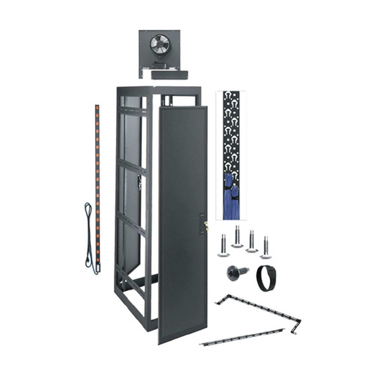 Middle Atlantic MRK-4431-AV | MRK Series Rack, 44 RU, 31"D, 31" D X 83-1/8& rdquo, H, A/V Configured