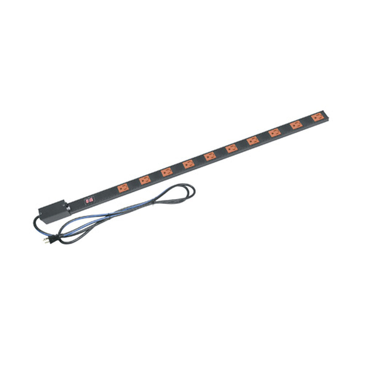 Middle Atlantic PDT1015CMNS | Power Strip, 10 Outlet, 15A, with Local Meter