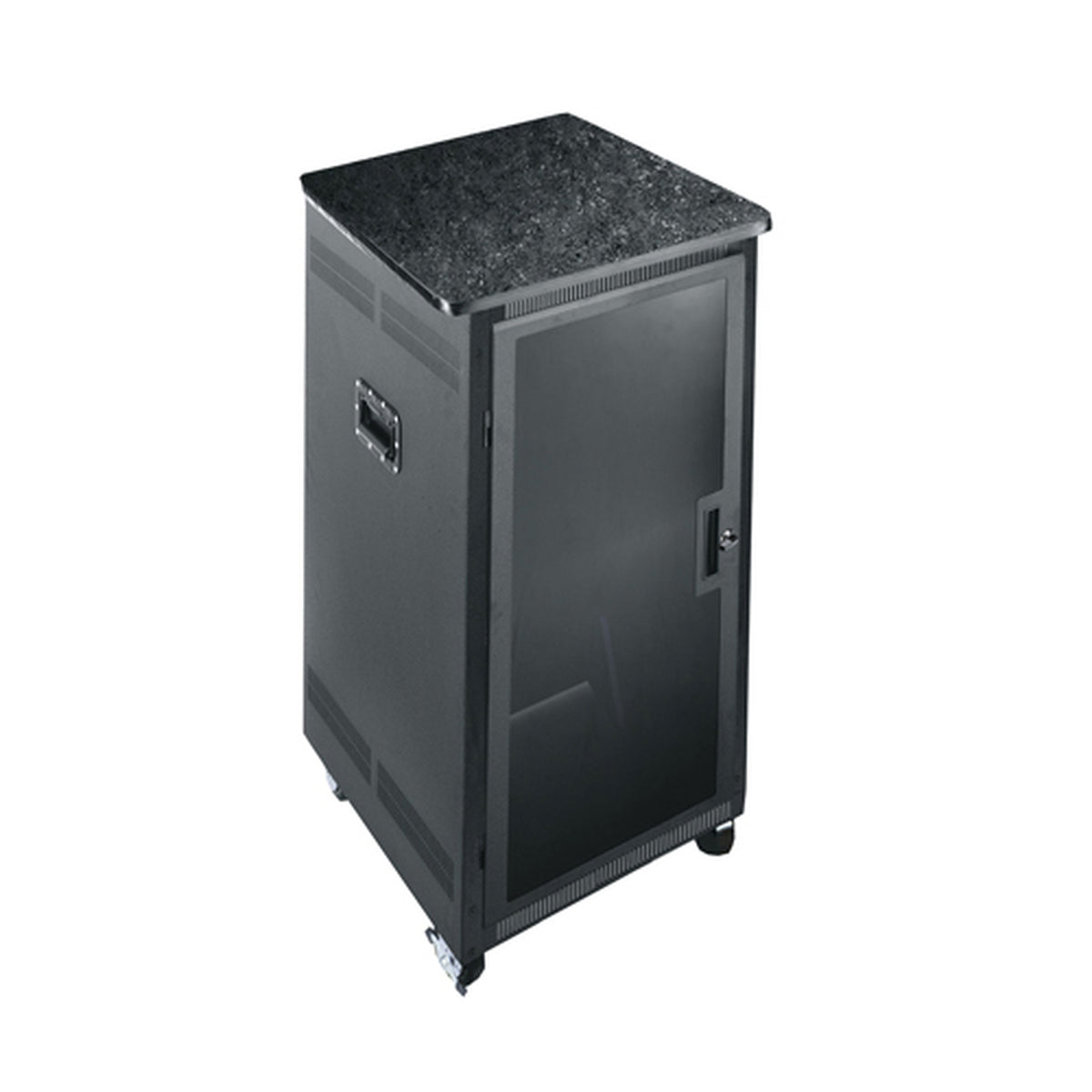 Middle Atlantic PTRK-2126MDK | PTRK Series Rack, PTRK-2126MDK, 28" D X 47" H Wood Top, Plexi Door