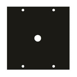 Middle Atlantic 3/8X1 | Ucp Module, 3/8" Diameter 1-Punchout, 3.39" Width X 0.125" Depth X 3.49" Height, Aluminum, Black Brushed And Anodized