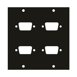 Middle Atlantic 4DB9 | Ucp Module, Four Db9 Punchouts