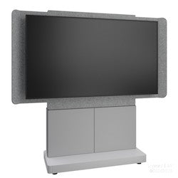 Middle Atlantic DS-1-FS-XL-WH | The Forum Free-Standing Display Stand Is Designed For Workspaces When Hybrid Collaboration Is Necessary In Either Open Or Closed Spaces.