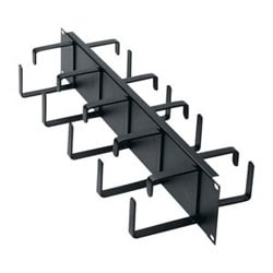 Middle Atlantic HCM2DR | Horizontal Cable Manager, 2 RU, Front/Rear D-Ring