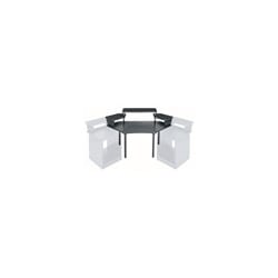 Middle Atlantic MDV-CNR3 | Multi Overbridge Corner Desk, MDV Series