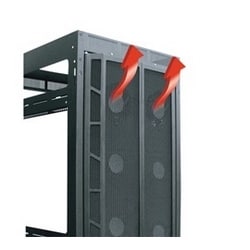 Middle Atlantic MWCFRD45 | High CFM Split Rear Door, 45 RU Racks