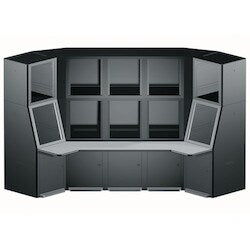 Middle Atlantic SC-5W2-53TBK | Convective Config, 4 Bay, 2 Wedge, 3 Tier