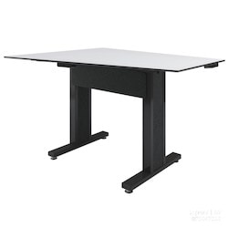 Middle Atlantic TBL-ANG-3P-CH-WB | Angle Table Series, 3 Person, Counter Height, White/Black
