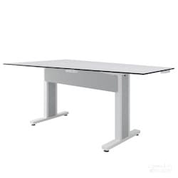 Middle Atlantic TBL-ANG-5P-CH-WW | Angle Table Series, 5 Person, Counter Height, White/White