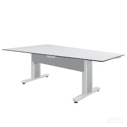 Middle Atlantic TBL-ANG-5P-SH-WW | Angle Table Series, 5 Person, Seating Height, White/White