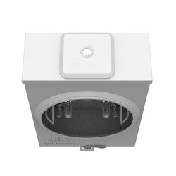 Milbank Mfg Co U8435-XL-TG-HSP | Meter Socket Single Position 4 Terminal, Ringless, 125 Amp 600 VAC, Overhead and Underground Service, Triplex Ground, Steel