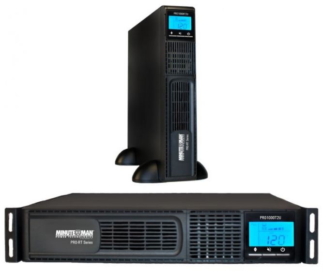 Minuteman PRO2000RT2UNC Pro-rt2u Series, Line Interactive, Rack Tower Wall Mount Opt, Ups W/snmp Card, 120 (6) 5-15r / (1) L5-20r, Lcd