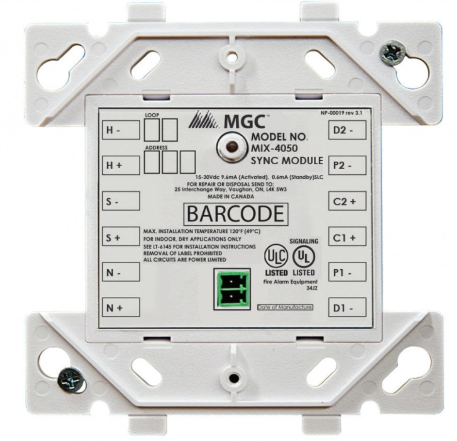 Mircom Technologies MIX-4050 | Sync Module