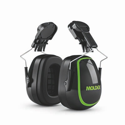 Moldex Metric 6140 | MX-7 High Attenuation Cap Mounted Earmuff NRR 28dB, Black/Green