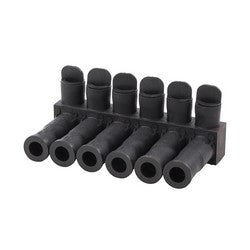 NSI Industries ISPB600-6 | 600 MCM - 6 AWG AWG Polaris EDGE EPDM Rubber Pedestal Connector, 6 port