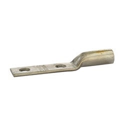 NSI Industries L250N | Compression Lug, 2 Hole, Long Barrel, Copper, 250 MCM (STR), 1/2" Stud Size