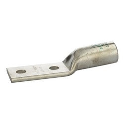 NSI Industries L600N | Compression Lug, 2 Hole, Long Barrel, Copper, 600 MCM (STR), 1/2" Stud Size