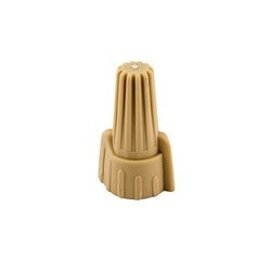 NSI Industries WWC-T-B | Easy-Twist Winged Twist-On Wire Connector, 22-8 AWG, Tan