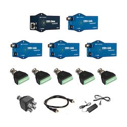 NVT Phybridge NV-EC1701PLS-K4H | 1701+ Kit4H – Quad-Port Ethernet over Coax/UTP Extender Kit