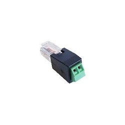 NVT Phybridge NV-RJ11A-2P | RJ11 to 2 Position Screw Terminal Adapter, for Outbound 1 Pair Cable Connection (Qty 4)