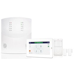 Napco Security Systems ISEC-KIT3 | Isecure #3 Complete Cell Alarm Systems Guarantee Lowest Equipment Cost & 1Hr Pro Install Under $100Net, Incldg 7"Iot Touchscreen, Rf Pir & 2 Dr Xmitters, App & Notifications. Go-Anywhere Smart Hub Comes With 80 Zones, Bu