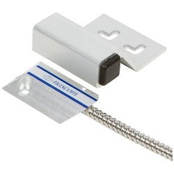 Nascom N200AU/ST | Overhead Door Mini Switch Closed Loop 200 Volt DC, 0.5 Ampere, 24" Armored Cable, Anodized Aluminum, Silver, with Universal Magnet