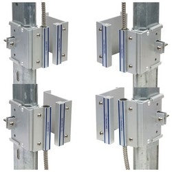Nascom N505AUTM/ST | Overhead Door Switch/Magnet Set, 2-1/4" Rail Mount, Closed Loop, 200 Volt DC, 0.5 Ampere, 24" Armored Cable, Anodized Aluminum, Silver