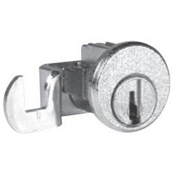 National Cabinet Lock C8724 | Mailbox Door Lock, Pin Tumbler, Cam Turn, 90 Degree Counter Clockwise, Left Locked, 53/64" Length Cam, For Bommer Industry