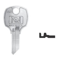 National Cabinet Lock D8783 | Lock Key Blank, Pass Key, D, 5-Disc Tumbler, Brass