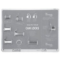 National Cabinet Lock V69B-1 | Cam Lock Board Display, Pin Tumbler, With The Advantage Plus