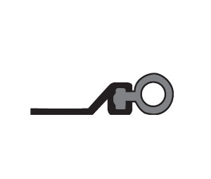 National Guard Products Inc 160V 48X84 | Perimeter Seal, Mill Aluminum, 48 to 84 in. L, Surface Mount