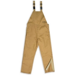 National Safety Apparel C45KDQELG32 | Enespro ArcGuard 100 cal DuPont Nomex/Kevlar Bib Overalls, L, Caramel